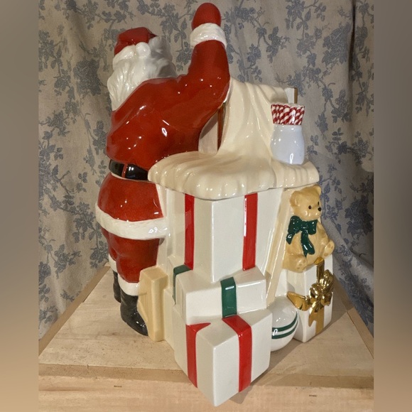 VTG Lenox Holiday Village Collection Santa Musical Candy Box - Picture 7 of 12